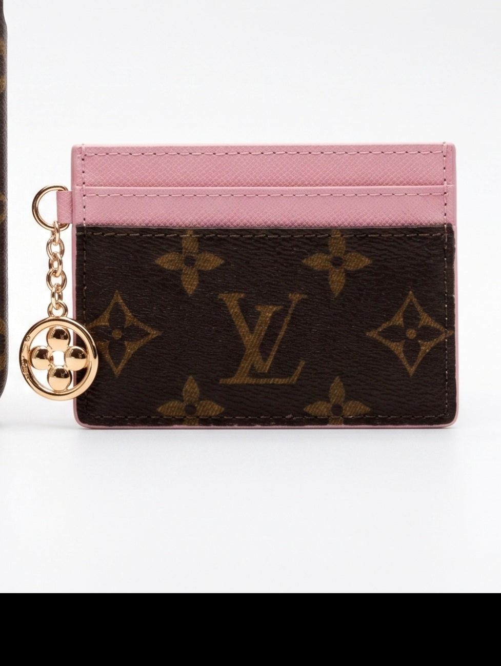 Lv brown card holder