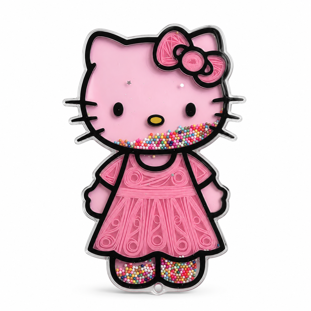 Pink Kitty Folding Mirror Case (Comes with A Strap)